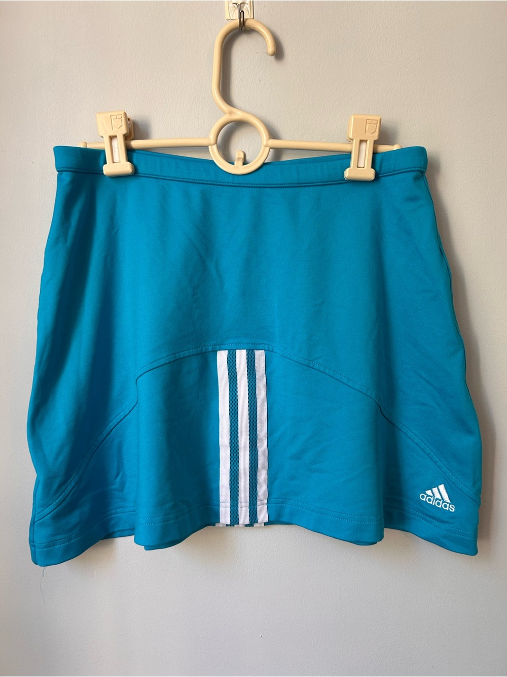 Adidas Women's Comp Mini Skirt Climalite Turquoise White Size Medium